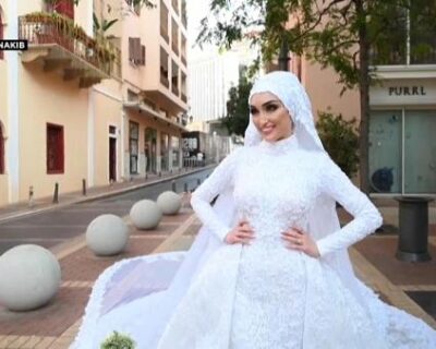 Il video mostra l’esplosione di Beirut mentre la sposa posa il giorno delle nozze